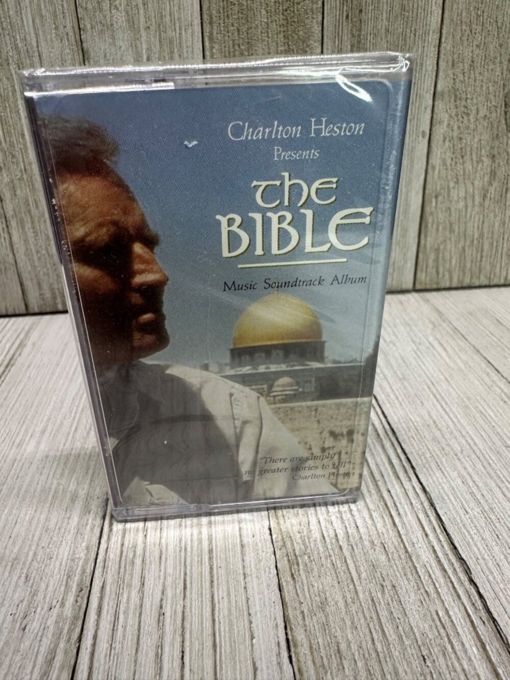 Vtg Charlton Heston Presents The Bible Cassette Tape - Music Soundtrack Album